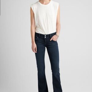Hudson signature bootcut  NW170DHK dark wash midrise women button flap jeans szm